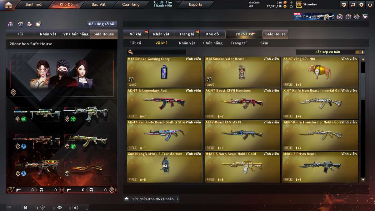 shop acc cf uy tin gia re